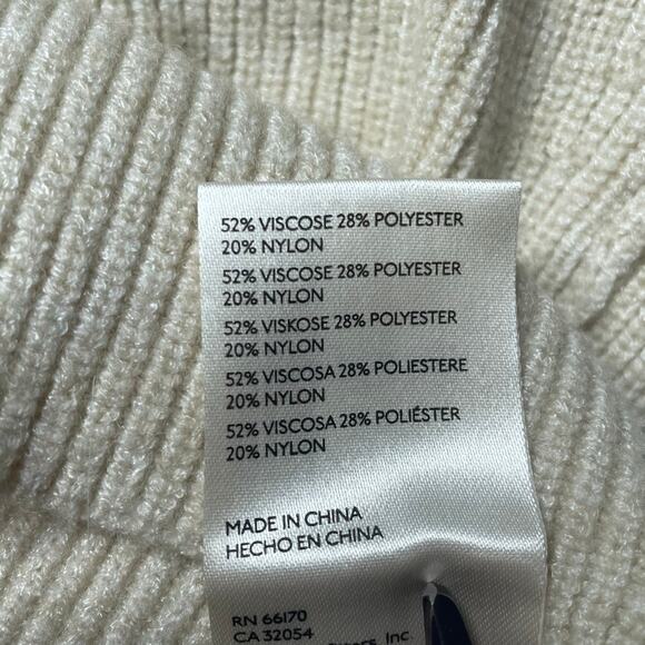 NWT Free People Saffron Open Back Knit Sweater Cream Beige Size Medium - Picture 6 of 7